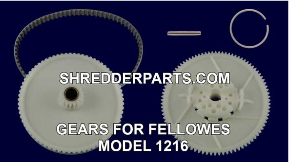 Gears for Fellowes Model 1216 Paper Shredder