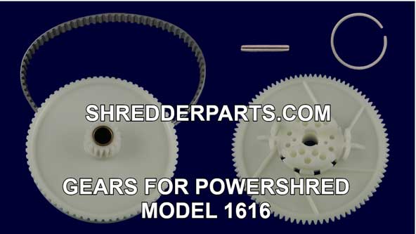 Gears for Powershred Model 1616 Paper Shredder